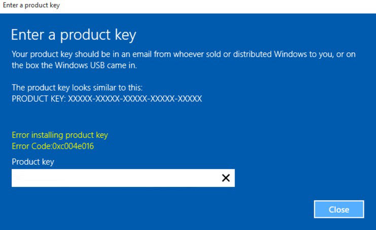 how to fix windows 10 activation error