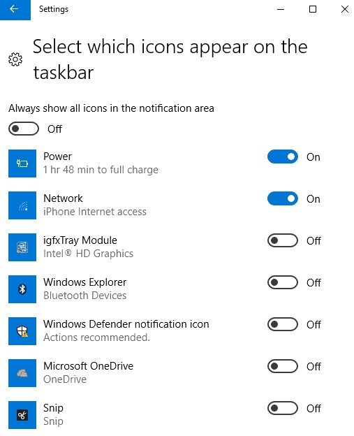 taskbar won't hide windows 10