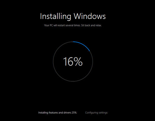  installing windows