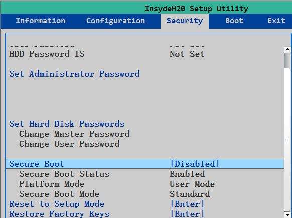 disable secure boot windows 10 lenovo ideapad