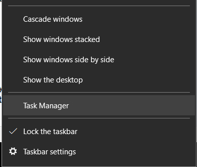 launch task manager