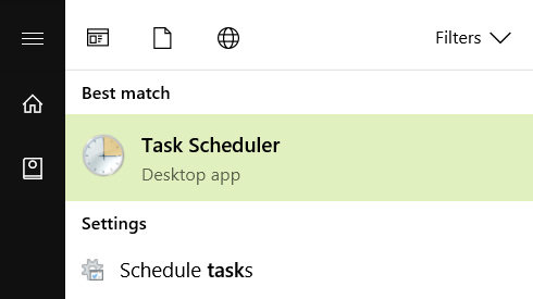 launch task scheduler