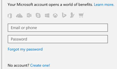 microsoft account logins