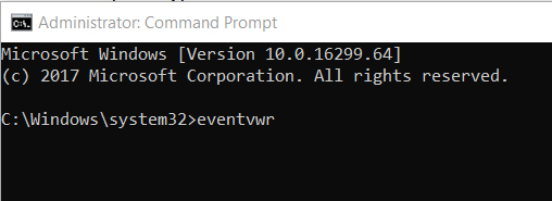 open event viewer cmd