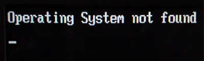 operating system not found