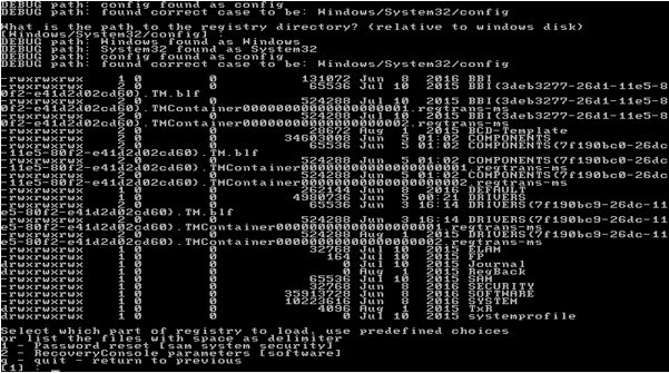 reset admin password using hiren’s bootcd