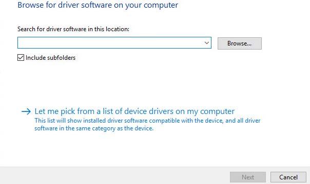 pick device driver