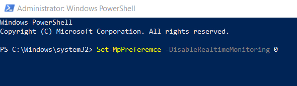 powershell command