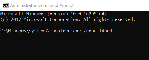 repair mbr rebuild bcd