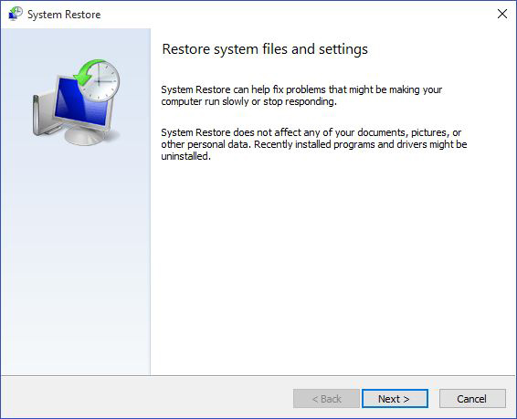 restore system