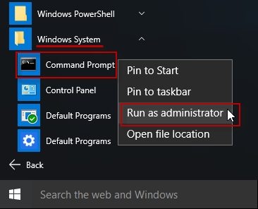 run command as administrator