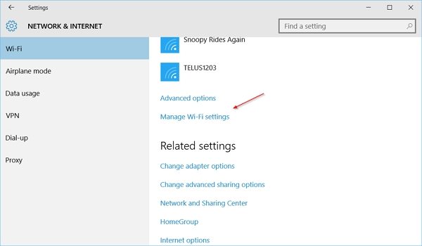 settings network internet wifi