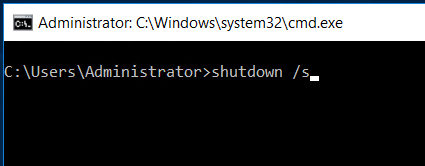 shutdown system