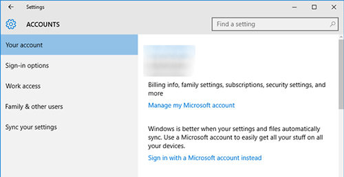 sign in microsoft account