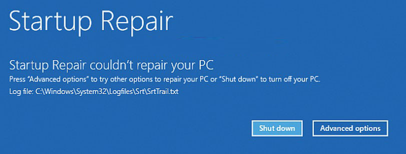 run a startup repair on windows 10 computer
