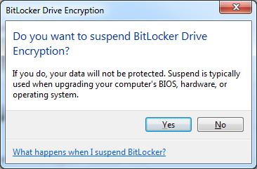 suspend BitLocker