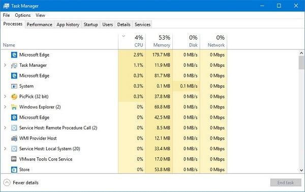 task manager desktop other apps