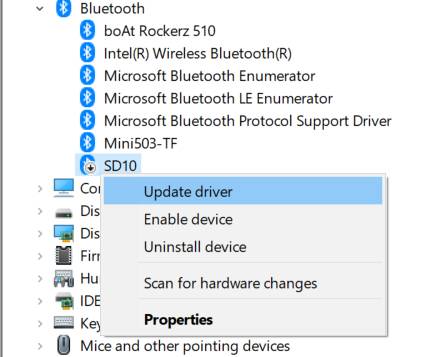 how to install a bluetooth driver in windows 10