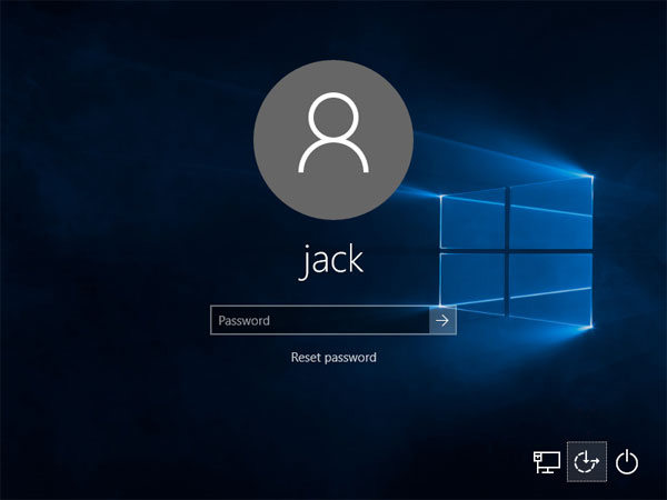 Windows 10 login password