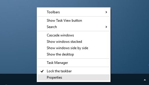 windows 10 taskbar