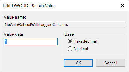 windows 10 value data