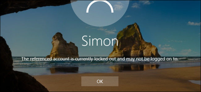 windows enter locked out