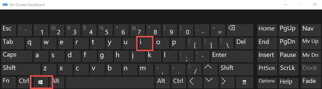 Windows + i