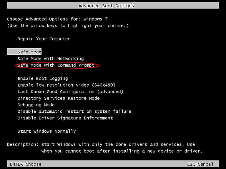 Windows 1-Systemwiederherstellung gesperrt