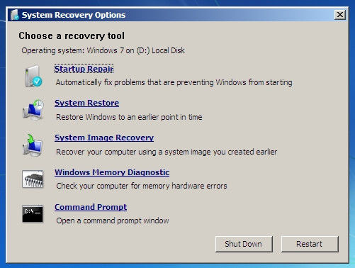 system recovery