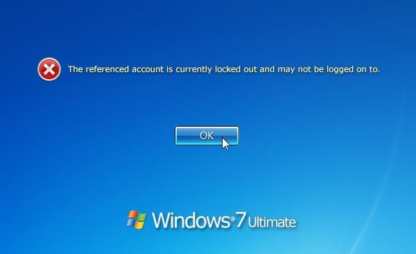 Windows 7 locked out