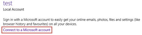 switch from local account to microsoft account in windows 8.1