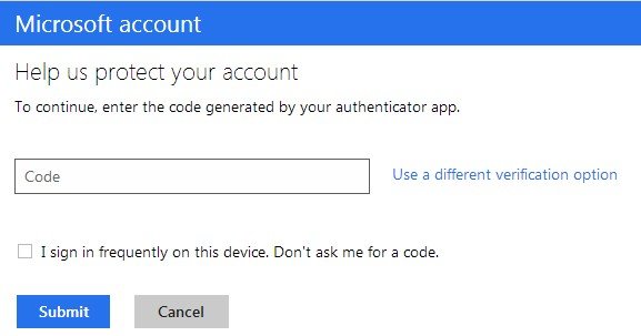 turn on two verification with microsoft account