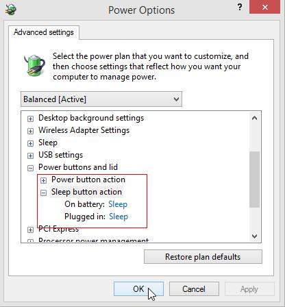 windows 8.1 laptop won't sleep