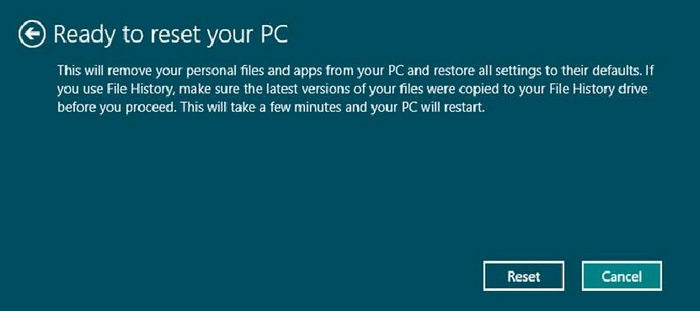 reset pc