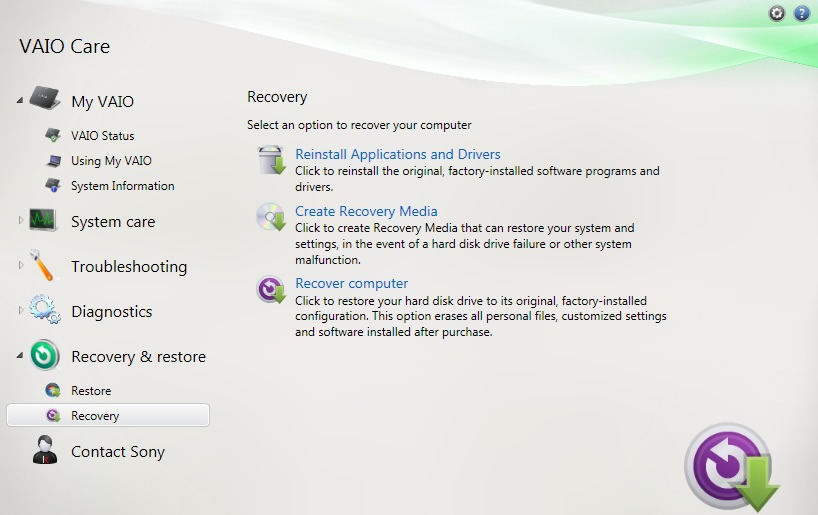 sony vaio windows 7 recovery torrent