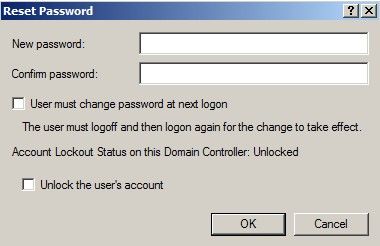 new password