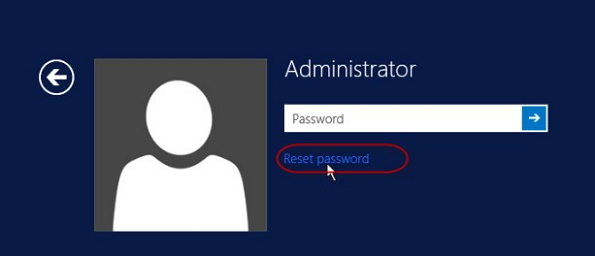 windows server 2012 password reset disk