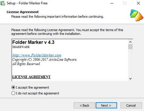 accept agreement to complete setup