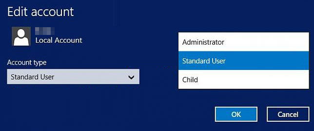 make a user account an administrator in windows 8