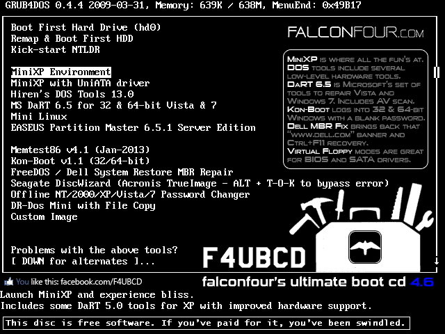 Falconfour S Ultimate Boot Cd 4 61 Download 18