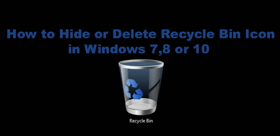 hide or delete recycle bin icon in windows