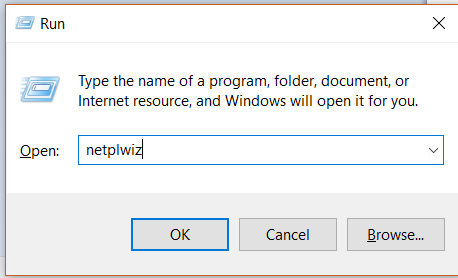 netplwiz