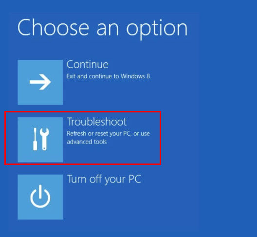 troubleshoot of windows 10 8