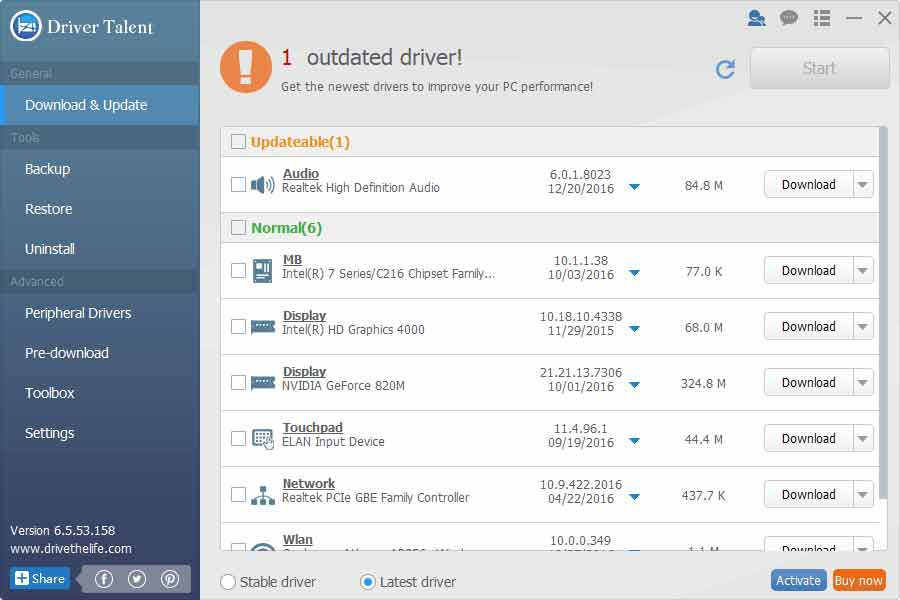 install internet drivers windows 10