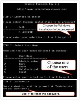 windows password reset