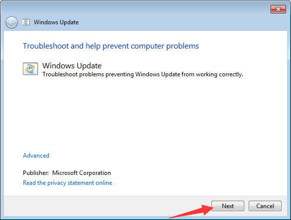 windows update troubleshooter