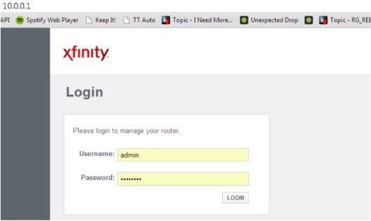 xfinity user login