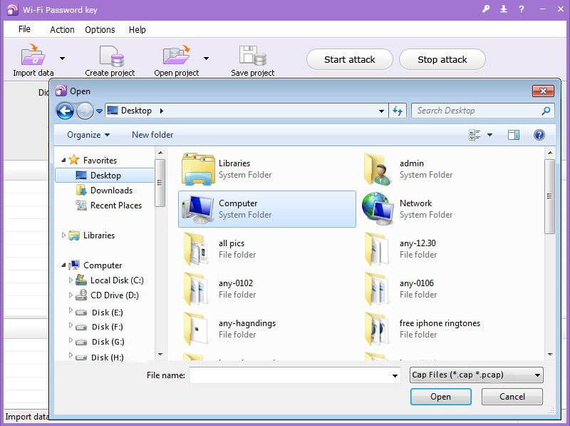 how to use wifi password key