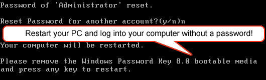 forgot windows 7 login password